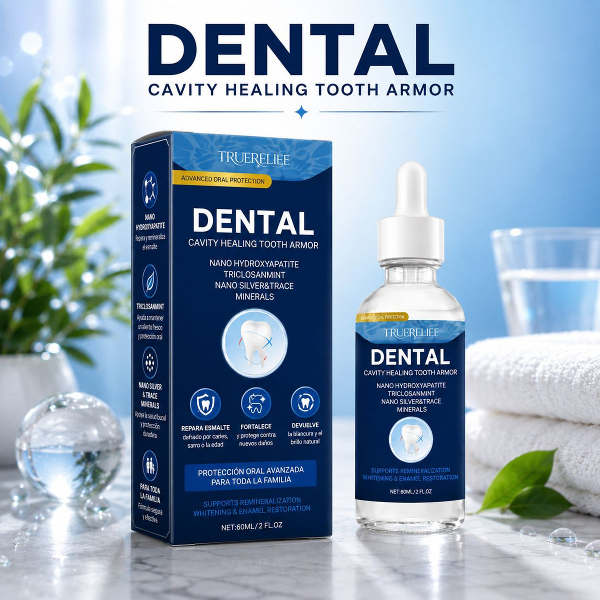 Reparador de Esmalte Dental OralGleam 2x1