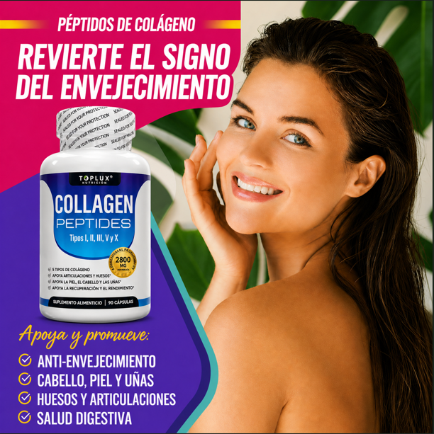 Péptidos de Colágeno Hidrolizado X90 Cápsulas 2 x 1