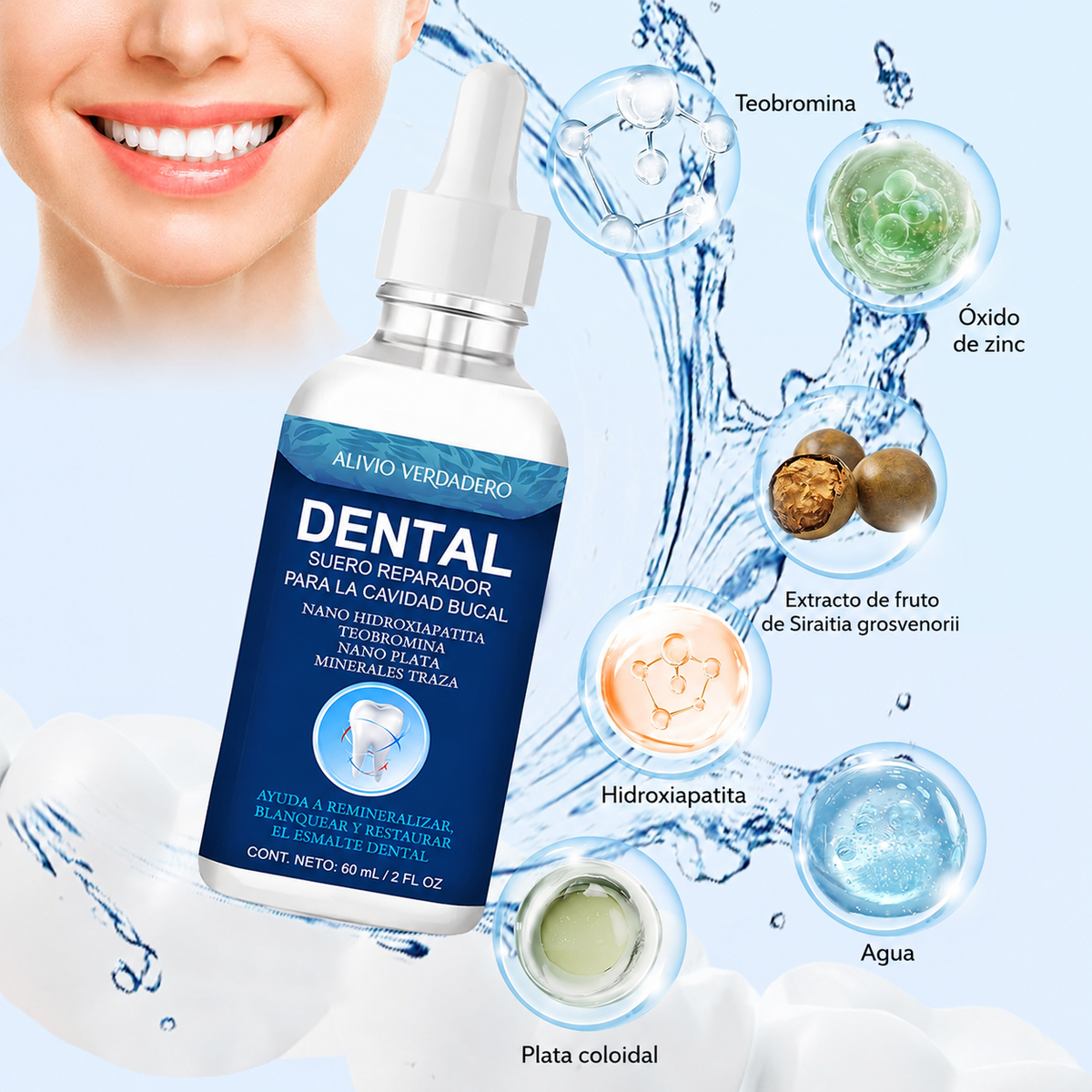 Reparador de Esmalte Dental OralGleam 2x1