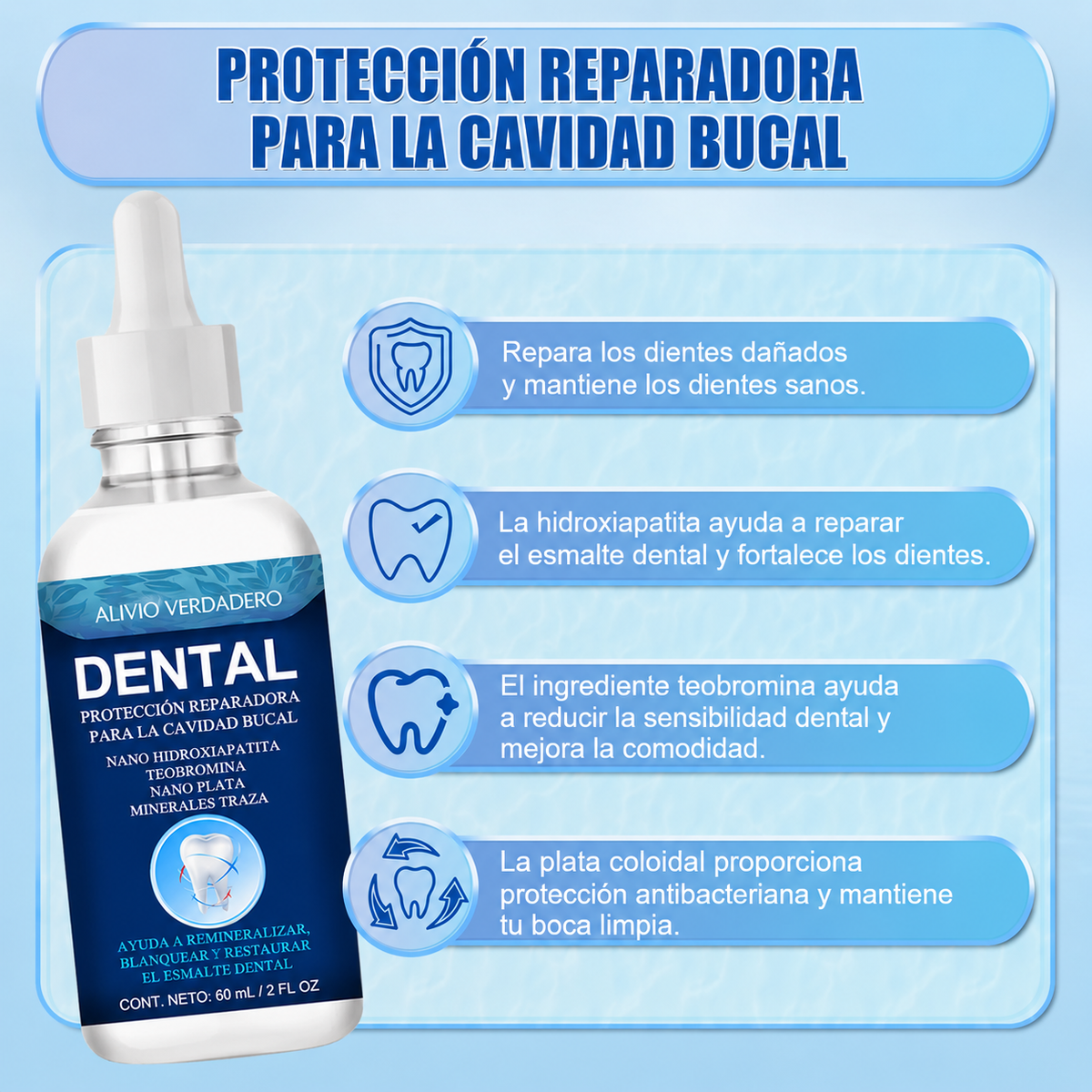Reparador de Esmalte Dental OralGleam 2x1