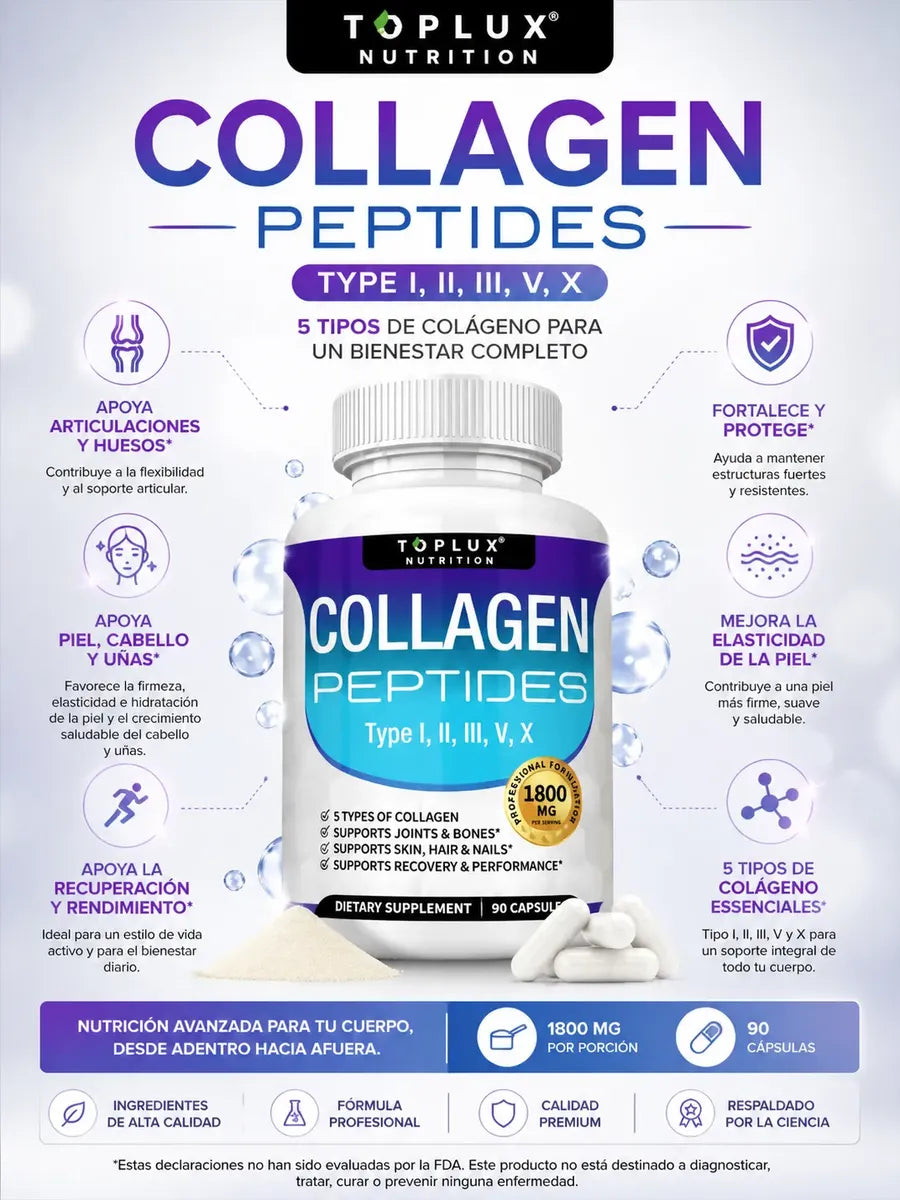 Péptidos de Colágeno Hidrolizado X90 Cápsulas 2 x 1